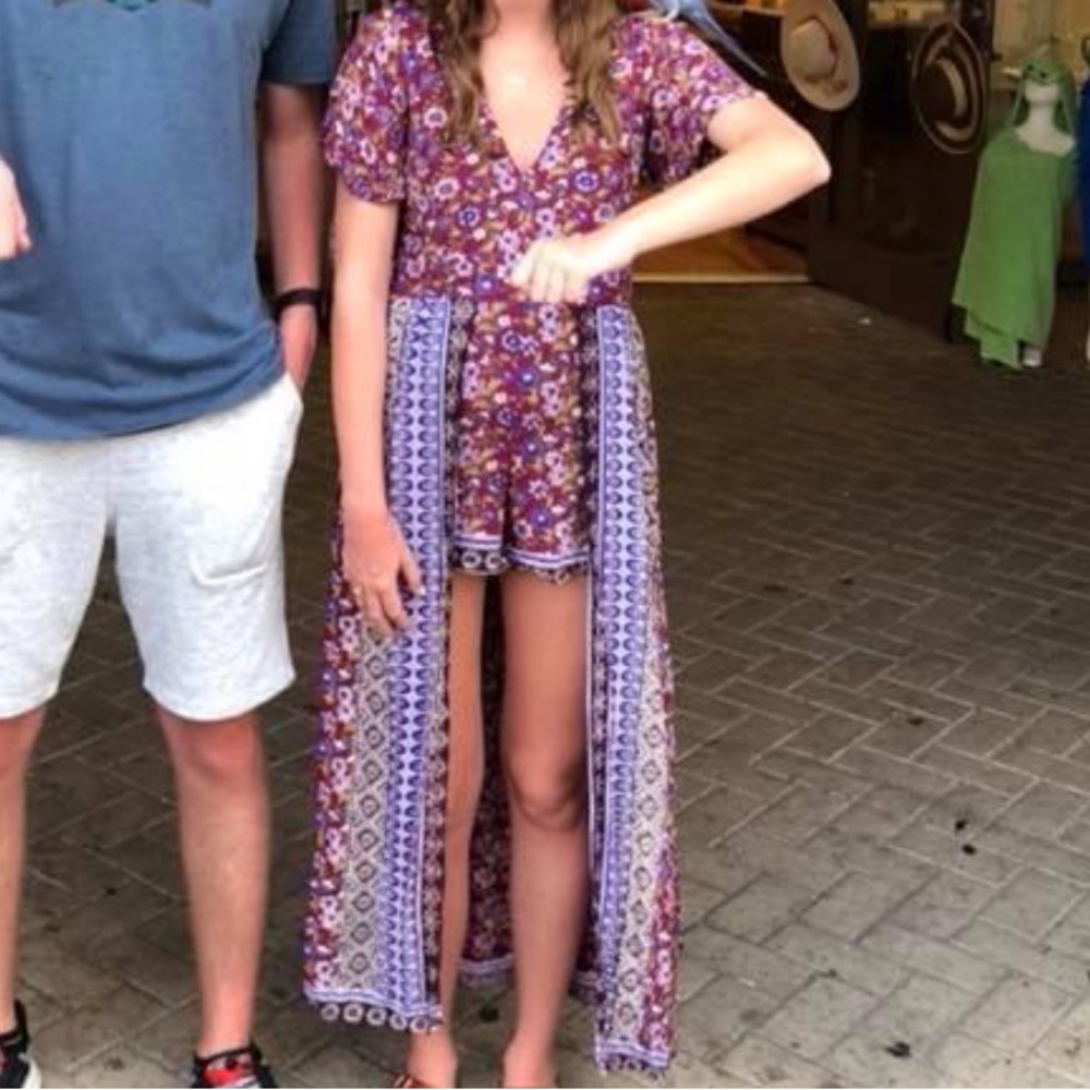 Maxi Patterned Romper - image 1
